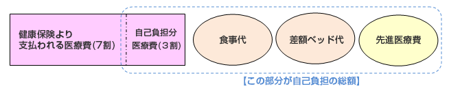 入院時の自己負担となる項目